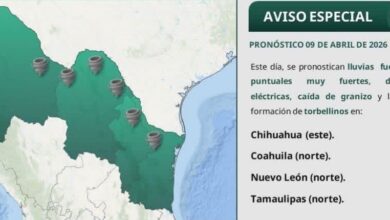 Lluvias y caída de granizo durante los siguientes días informa Protección Civil