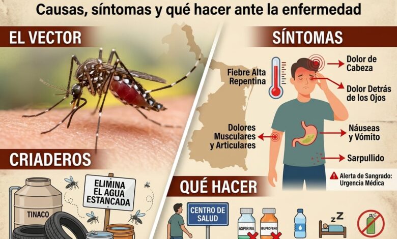 Dengue en Tamaulipas: causas, síntomas y tratamiento