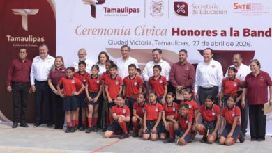 Más y mejores espacios para aprender: gobernador entregó obras en escuela de Ciudad Victoria
