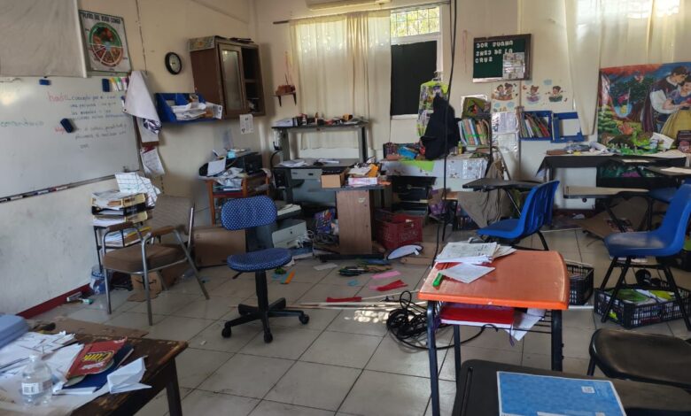 Robo en escuela "La Corregidora" deja al plantel inoperante