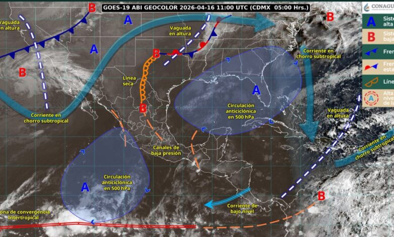 Posibles lluvias aisladas en el territorio de Tamaulipas para hoy