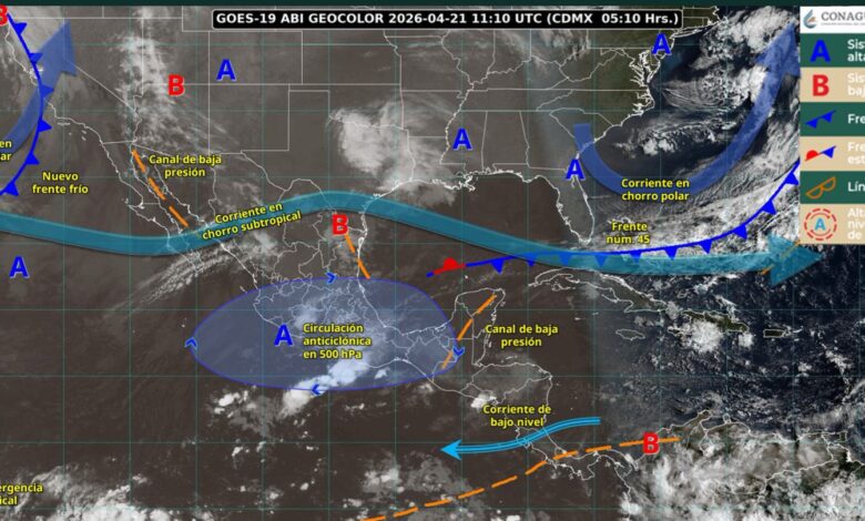 Chubascos y lluvias aisladas para hoy en Tamaulipas