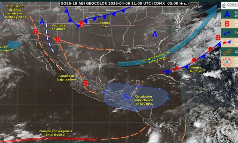 Lluvias muy fuertes para el día de hoy en Tamaulipas según el SMN
