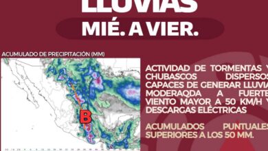 Se esperan lluvias desde el miércoles hasta el viernes informó PC