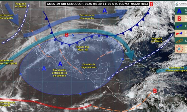 Frente frío número 48 traerá lluvias y chubascos a Tamaulipas