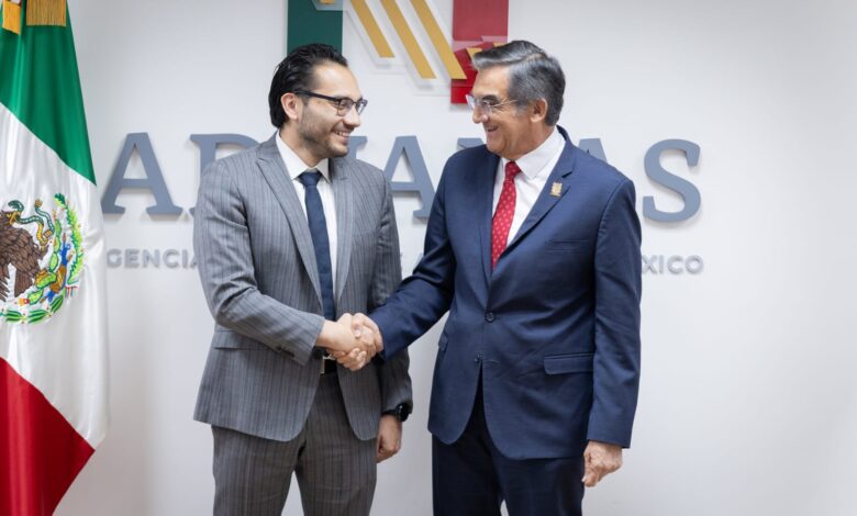 Se reúne Américo con nuevo titular de Aduanas; impulsa proyectos estratégicos en Tamaulipas