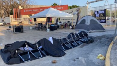 Segundo día de protesta de los estudiantes del TEC de Victoria