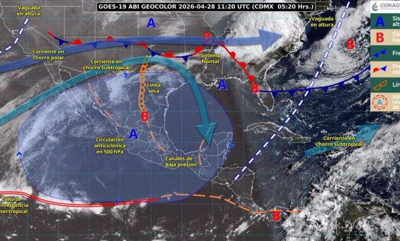 Posibles chubascos y rachas fuertes de viento en Tamaulipas