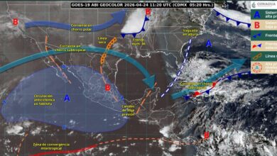 Rachas fuertes de viento y lluvias aisladas hoy en Tamaulipas