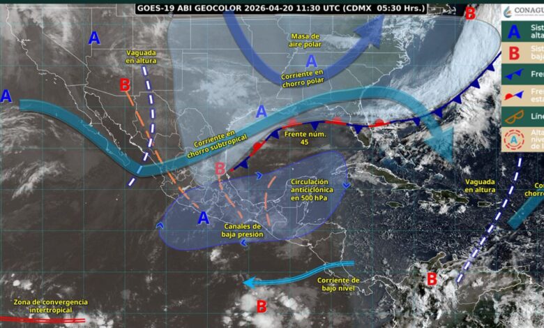 Chubascos y ascenso de temperatura para los siguientes días en Tamaulipas