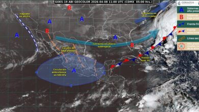 Chubascos con lluvias para el día de hoy en Tamaulipas