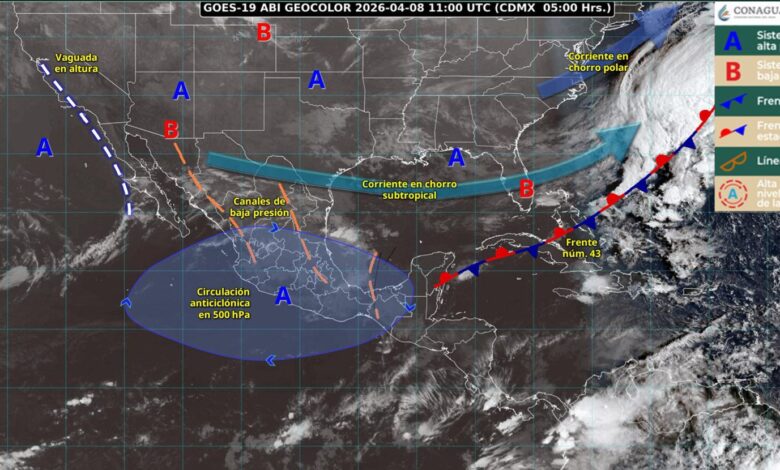 Chubascos con lluvias para el día de hoy en Tamaulipas
