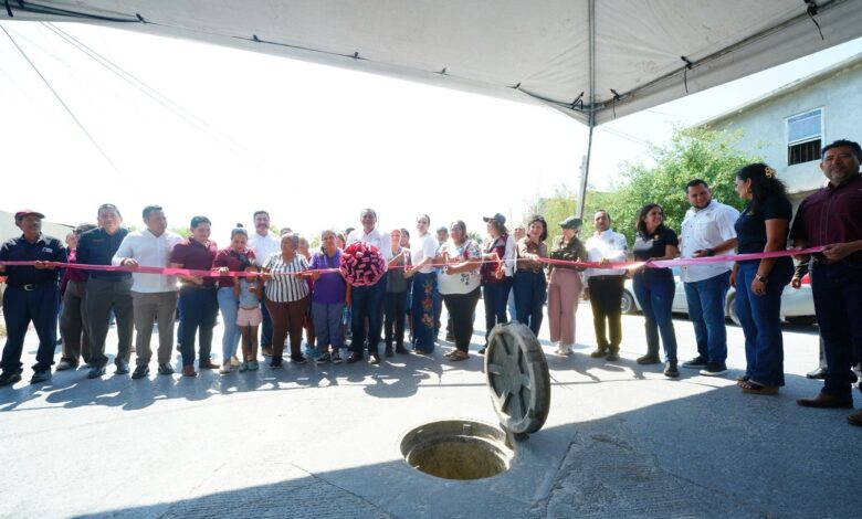 La alcaldesa Carmen Lilia Canturosas Villarreal encabezó la entrega de importantes obras de infraestructura hidráulica.
