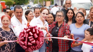 Carmen Lilia entrega obras viales por más de 28 millones de pesos en Nuevo Laredo