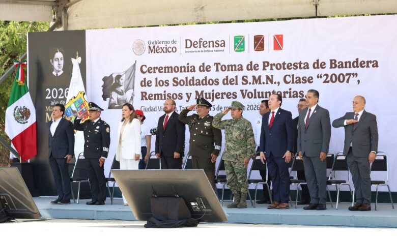 Gobierno de Tamaulipas honra la Batalla de Puebla con toma de protesta de jóvenes del SMN