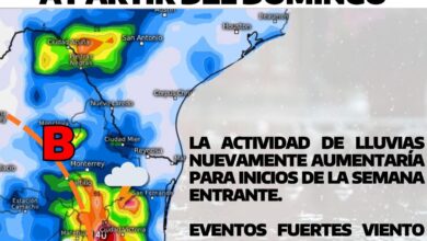 Inestabilidad atmosférica durante la próxima semana en Tamaulipas