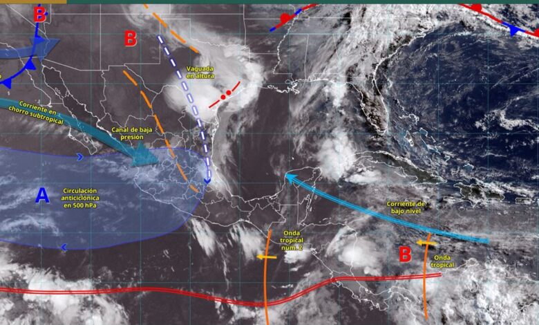 Continúan las lluvias y la actividad eléctrica para hoy en Tamaulipas