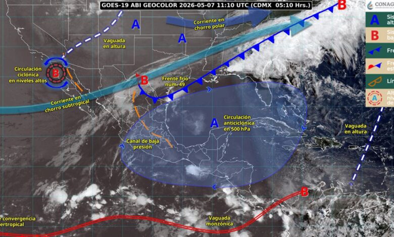 Frente frío 49 traerá lluvias fuertes al estado de Tamaulipas