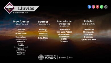 Se esperan lluvias muy fuertes para el día de hoy en Tamaulipas