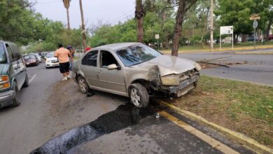 Fuerte percance en Boulevard Praxedis Balboa deja vialidad obstruida