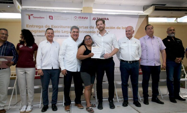 Transforman años de espera en certeza legal para familias de Altamira