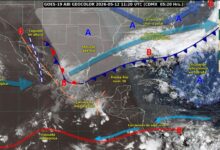 Hoy frente frío 50 traerá intervalos de chubascos en Tamaulipas