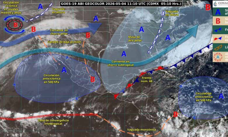 Lluvias aisladas en zonas de Tamaulipas y San Luis Potosi