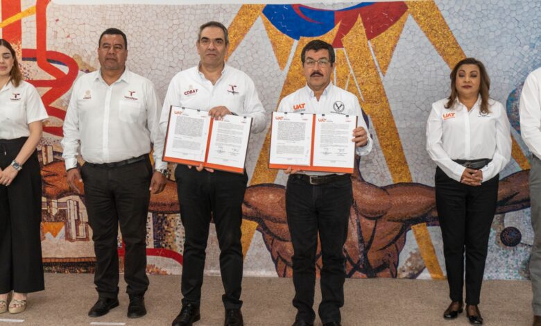 La UAT firmó un convenio de colaboración con el Colegio de Bachilleres del Estado de Tamaulipas (Cobat).
