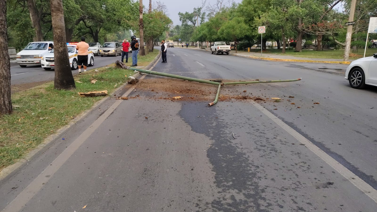 Fuerte percance en Boulevard Praxedis Balboa deja vialidad obstruida