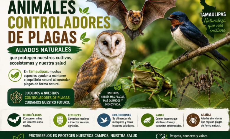 Animales controladores de plagas en Tamaulipas: cuáles son y por qué es importante protegerlos