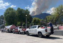 Continúan atendiendo incendio forestal en Joya de Zavala