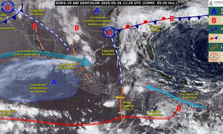 Se esperan lluvias puntuales intensas para Tamaulipas