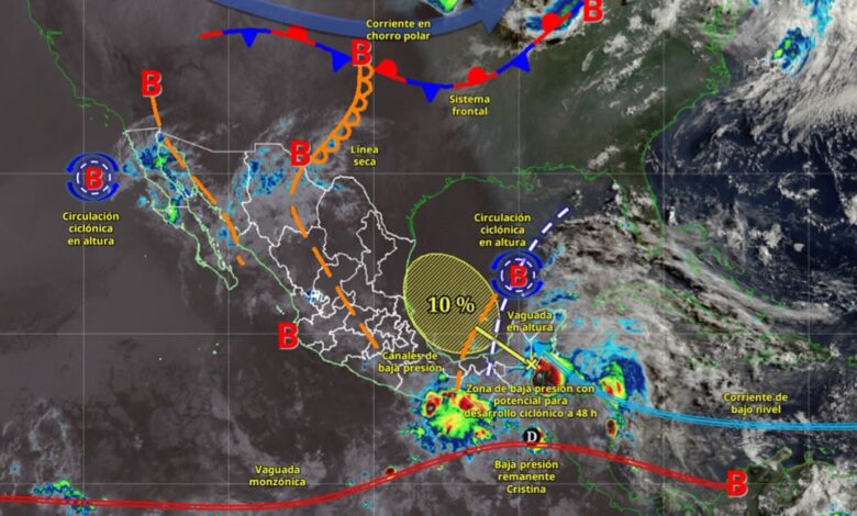 Lluvias fuertes y posible granizo afectarán a Tamaulipas este jueves