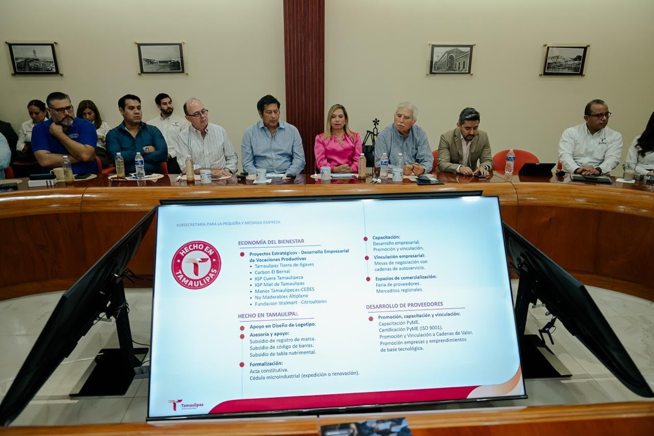 Economía y CANACO Tampico impulsan acciones para fortalecer a las MIPYMES