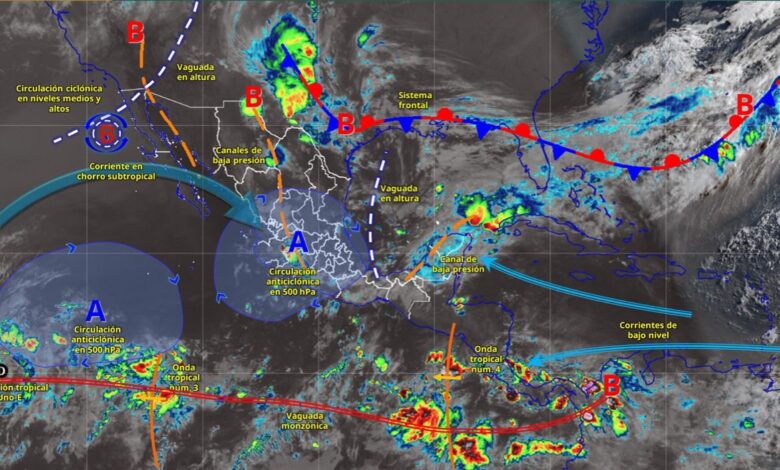 Se esperan lluvias puntuales fuertes y probable caída de granizo para Tamaulipas