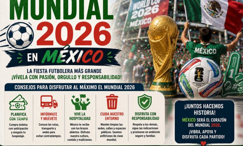 Mundial 2026: cómo vivir al máximo el arranque de la fiesta futbolera en México