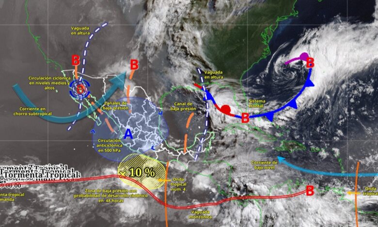 Lluvias fuertes en Tamaulipas activan alerta por tormentas y granizo