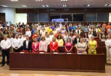Participantes del taller de liderazgo y emprendimiento para mujeres organizado por la UAT en Tampico