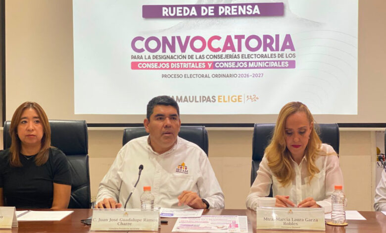 Abre el IETAM convocatoria para consejeros electorales
