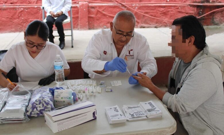 El Cedes de Ciudad Victoria realizó una jornada de salud en la que aplicó pruebas rápidas de VIH, sífilis y hepatitis C a 150 personas privadas de la libertad, además de impartir acciones de prevención.