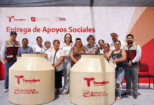 Activan entrega de tinacos en Nuevo Laredo