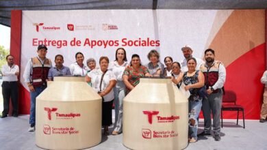 Activan entrega de tinacos en Nuevo Laredo