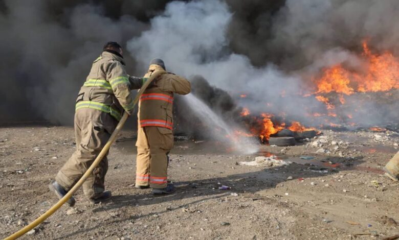 El incendio en el relleno sanitario retrasó la recolección de basura en ciudad Victoria.