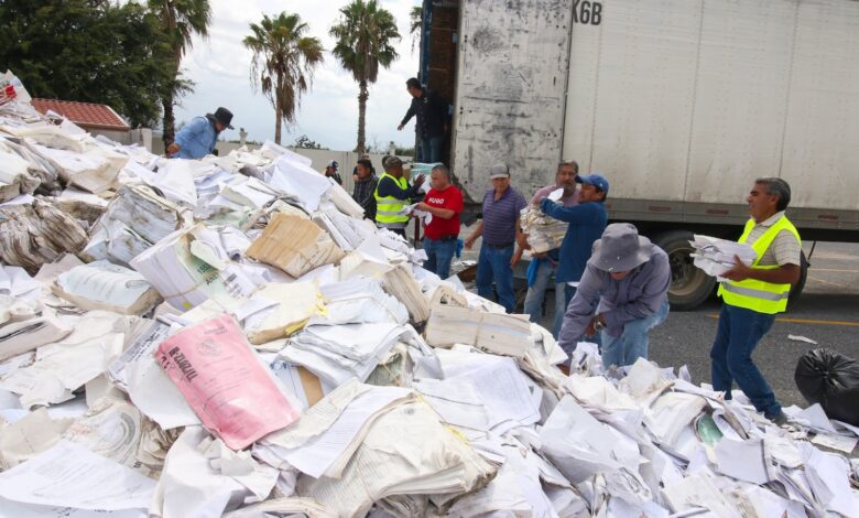 Seduma inició un programa para reciclar 25 toneladas de papel del Poder Judicial de Tamaulipas. El material será transformado en mobiliario, equipo y apoyos para escuelas públicas.