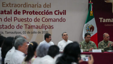 El rector Dámaso Anaya Alvarado, participó en la reunión del consejo de protección civil