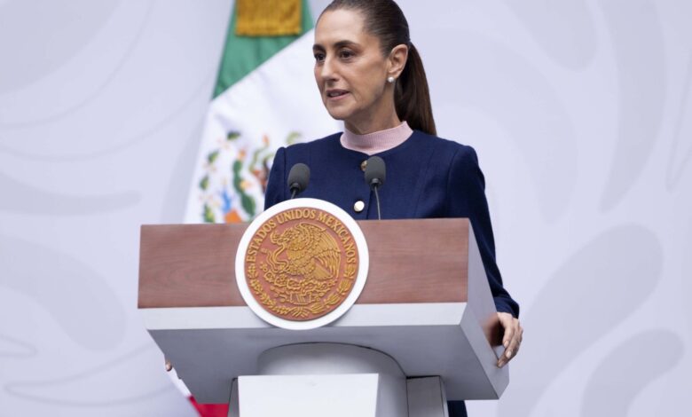 Claudia Sheinbaum reconoció el trabajo de Américo Villarreal y destacó proyectos de agua, infraestructura, campo y el Puerto de Matamoros.