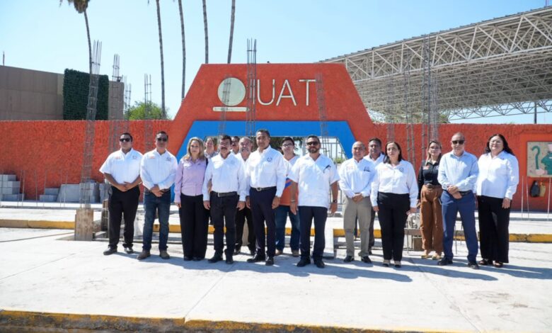 El Rector de la UAT, Dámaso Anaya, supervisó obras de infraestructura y remodelación en las instalaciones universitarias de Nuevo Laredo.
