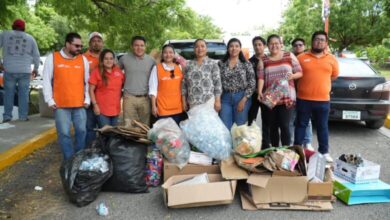 La campaña permanente “RecolectaUAT” reunió a facultades, escuelas, institutos y áreas administrativas para acopiar papel, cartón, PET, pilas y taparroscas que serán destinados a acciones ambientales y de beneficio social.