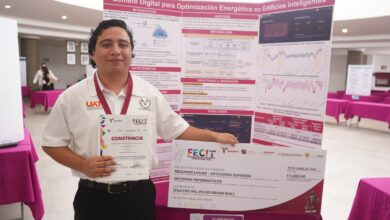 Estudiante de la UAT desarrolla tecnología con IA y gemelos digitales que logró reducir 31% el consumo de energía en aulas.