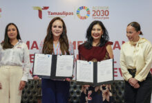 Carmen Lilia Canturosas firmó una alianza con la ONU para fortalecer la equidad de género en Nuevo Laredo